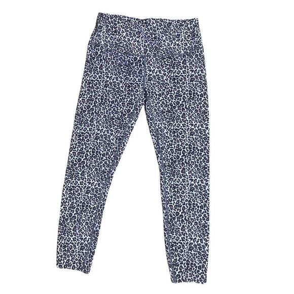 Varley large leopard purple soft thin leggings large - Picture 1 of 5